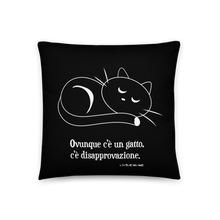 Load image into Gallery viewer, I GATTI DISAPPROVANO - Black Pillow
