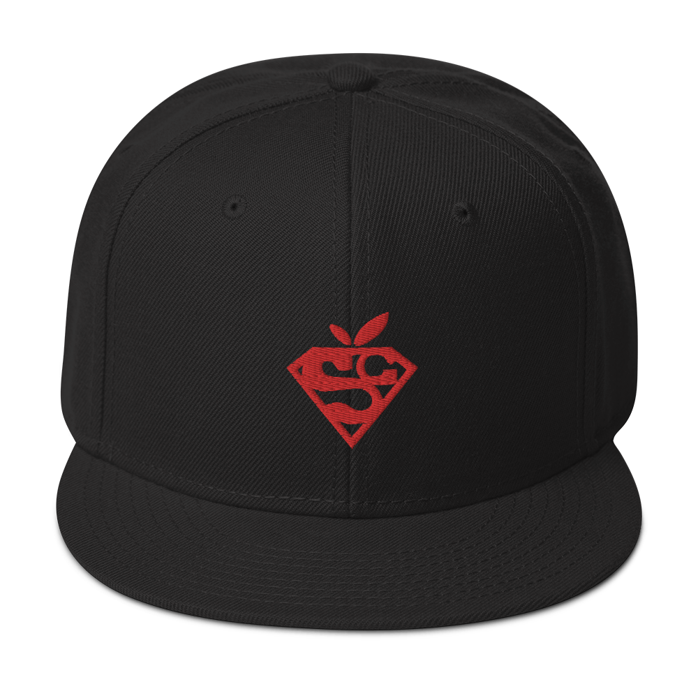 SUPER GABRIELLI - Cappello ricamato filo rosso